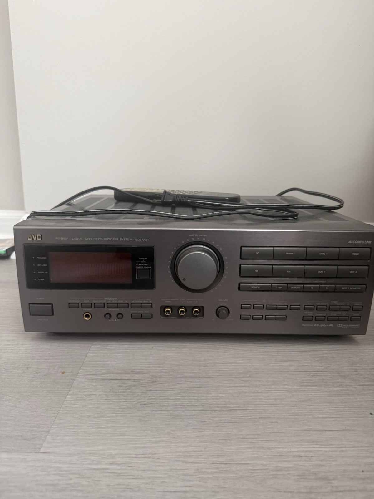 JVC RX-815V VTN WITH REMOTE Stereo Receiver Digital Acoustic System WORKS