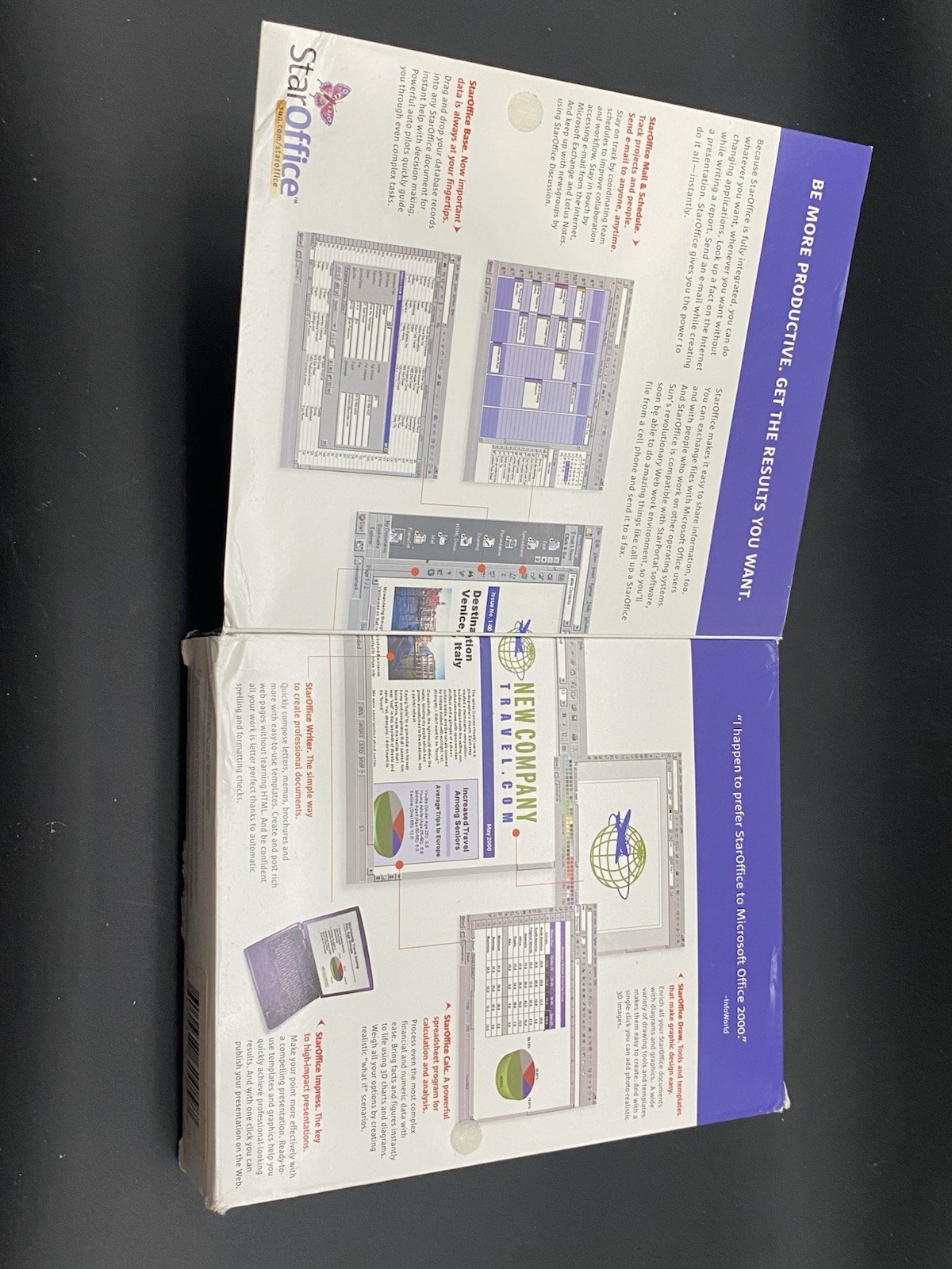 Vtg STAROFFICE 5.2 SUN Microsystems Software English CD-ROM 2000 LINUX Windows