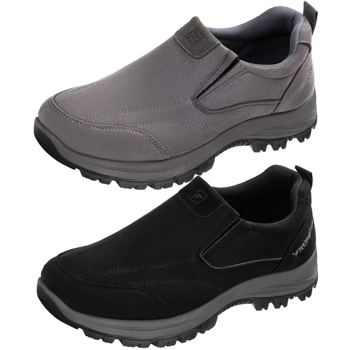 Fittington Mens Slip on Hiking Shoes Walking Loafer Outdoor Trekking Non-slip