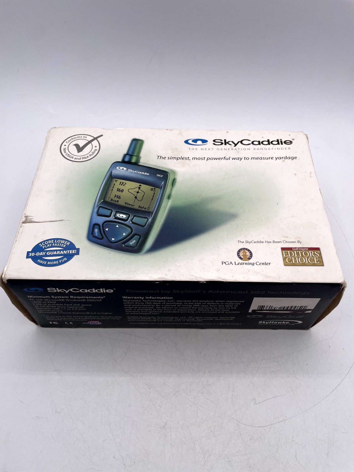SkyGolf SkyCaddie SG2 Handheld Golf GPS Rangefinder Programmable Digital Display