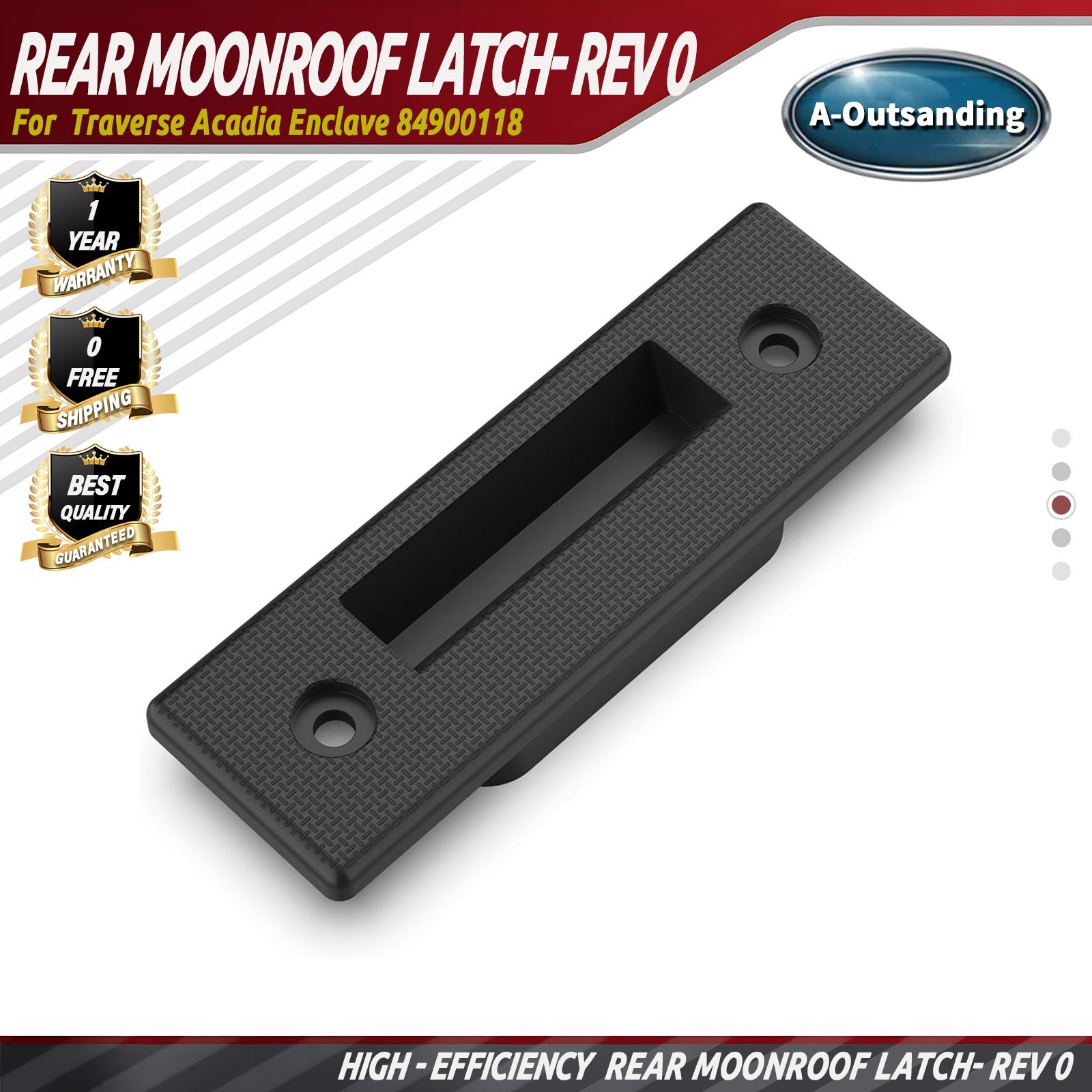 Rear Moonroof Latch- Rev 0 - GM F Retainer 84900118 For Traverse  Acadia Enclave