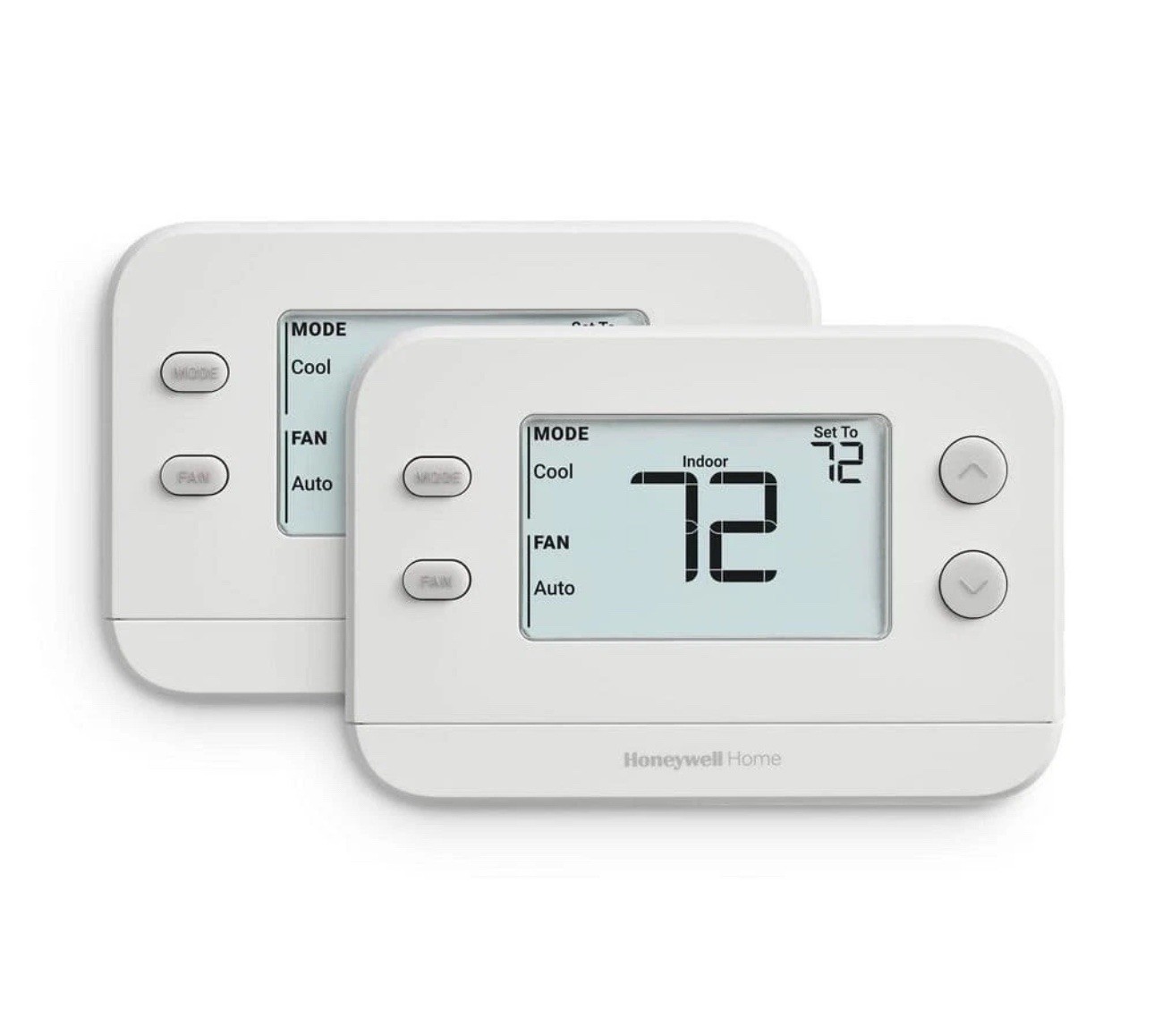 Honeywell Home X1N Thermostat Non-Programmable 1 Heat/1 Cool 2-Pack