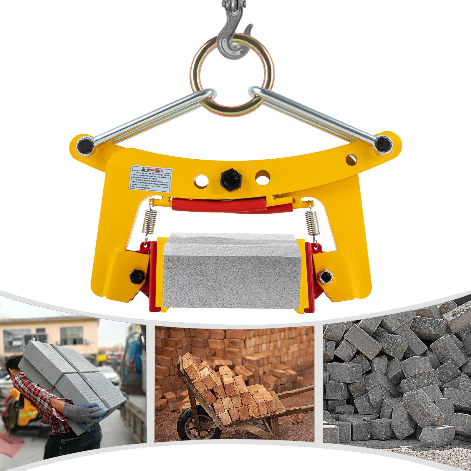 Industrial Vertical Plate Lifting Clamp Heavy Duty Lifting Tool 617 Lbs