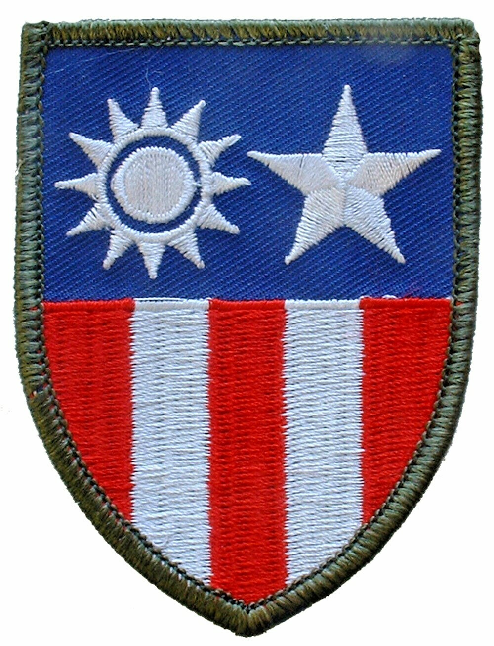 WWII CHINA-BURM-IND Embroidered Shoulder Patch 3" (0076)