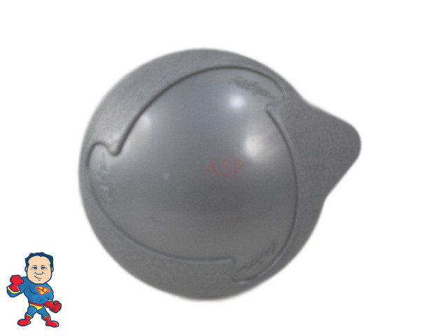 Cal Spa Silver Diverter Cap 3 3/4" Wide Teardrop Style