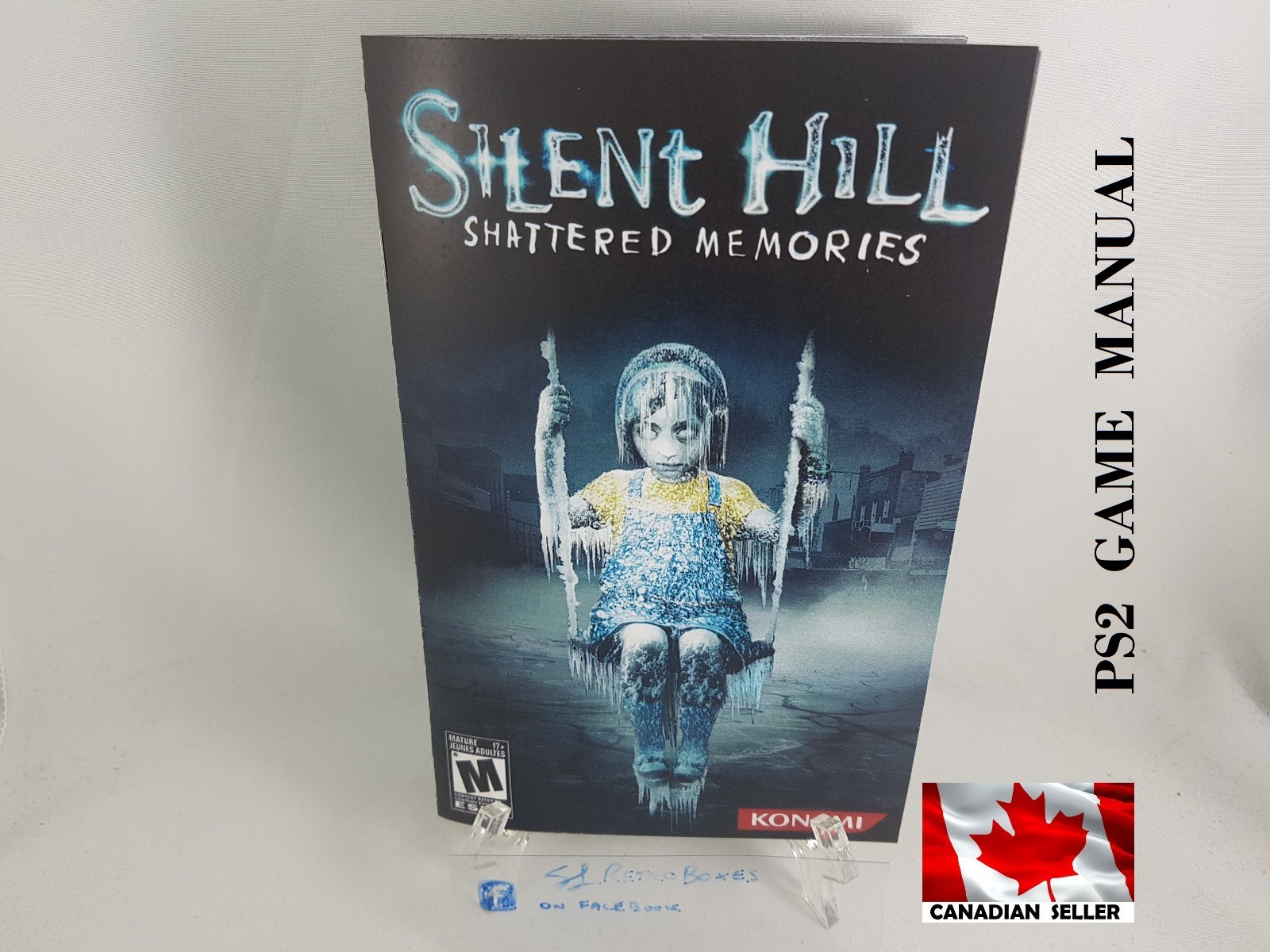 MANUAL PS2 - SILENT HILL SHATTERED MEMORIES SonyPlaystation 2 'Replacement' Book