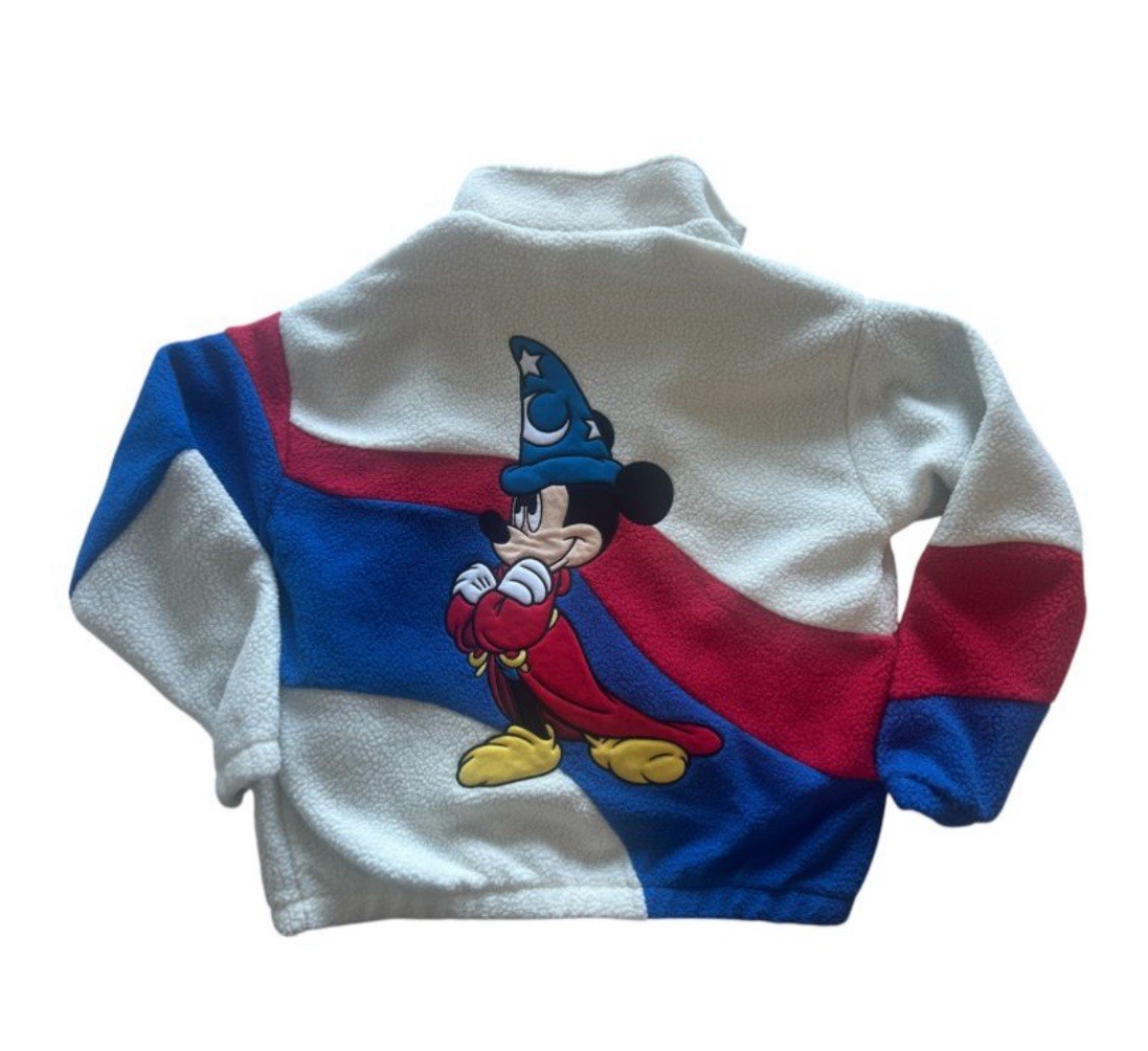 Disney fleece jacket Fantasia Mickey Sherpa Disneyland Paris Size M