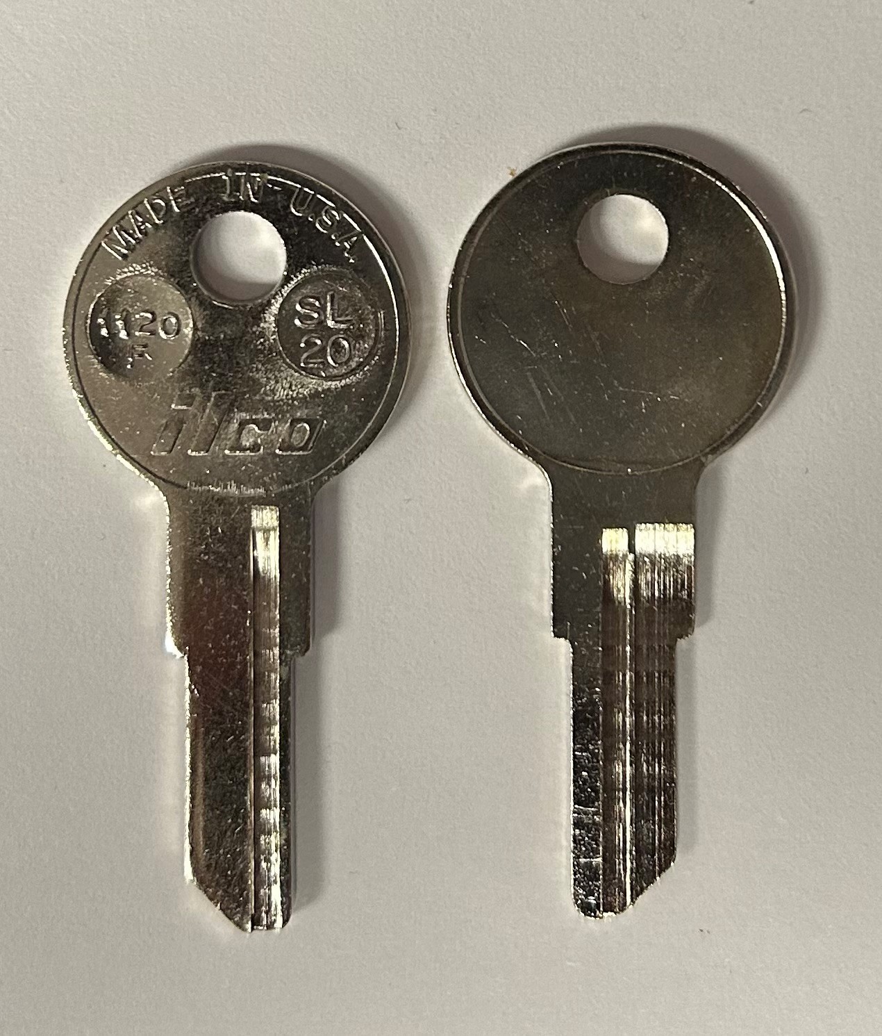 Ilco 1120F SL20 Slaymaker Key Blank uncut (1 Pc)