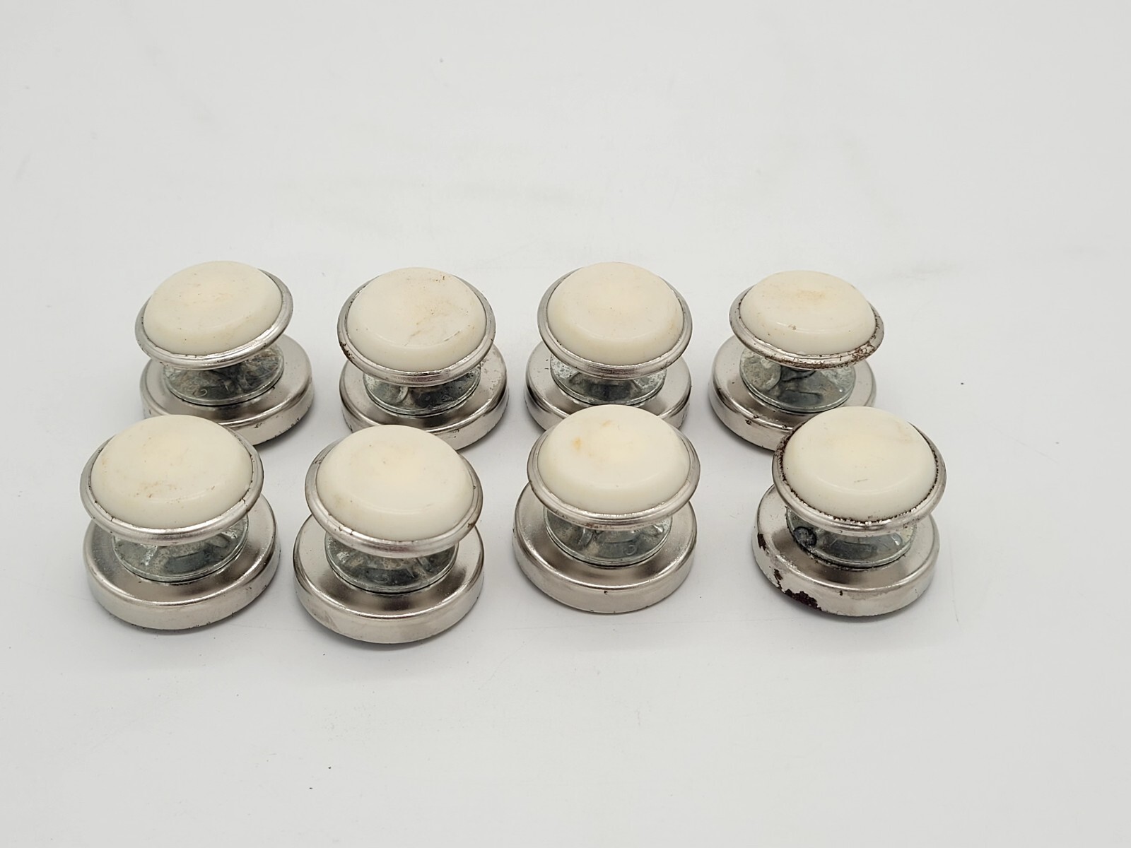 8 pk 1 1/4" Nickel Plated w/Nylon Base Swivel Plate Glide Feet for Furniture