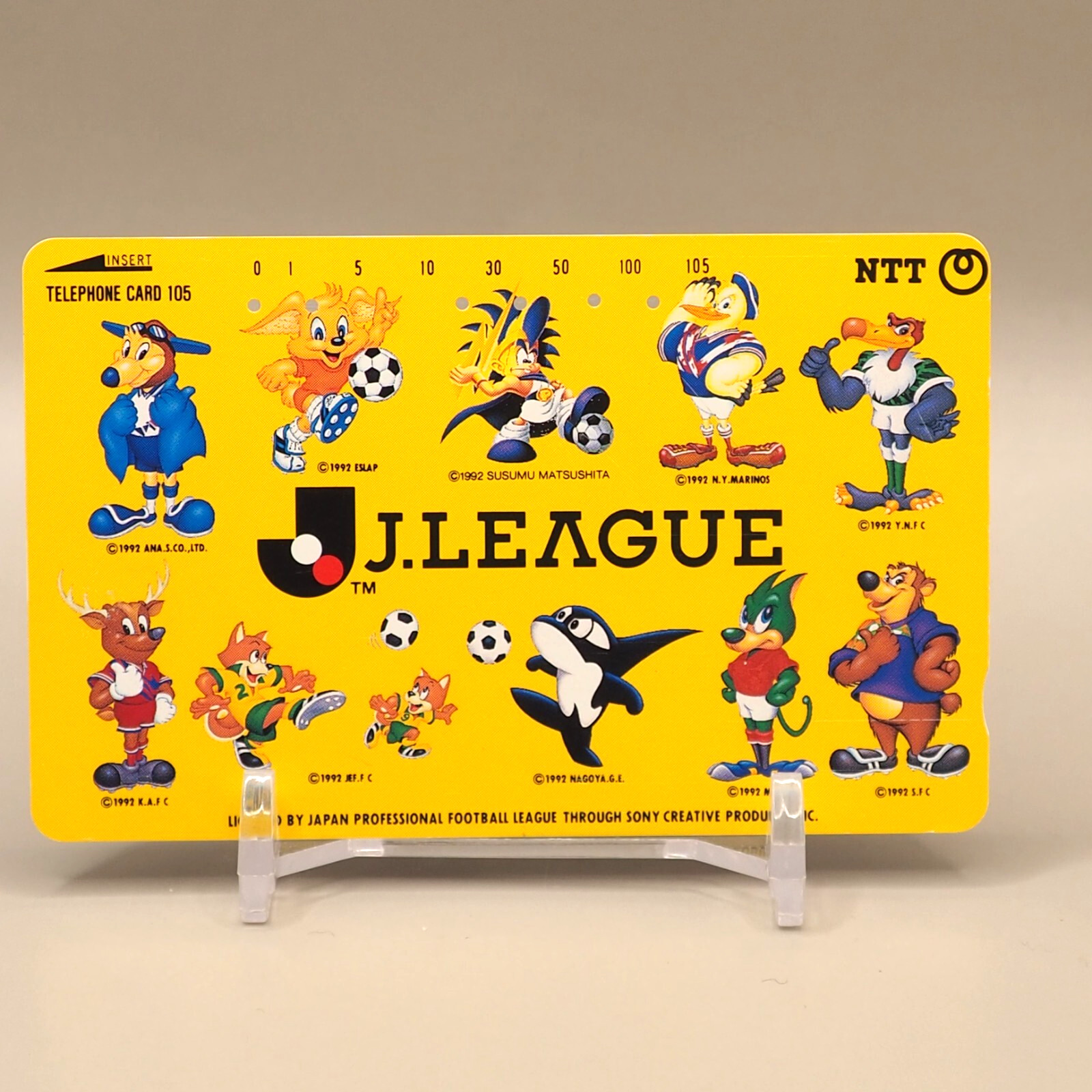Japan Professional Football League Telephone Card NTT Japan Z739