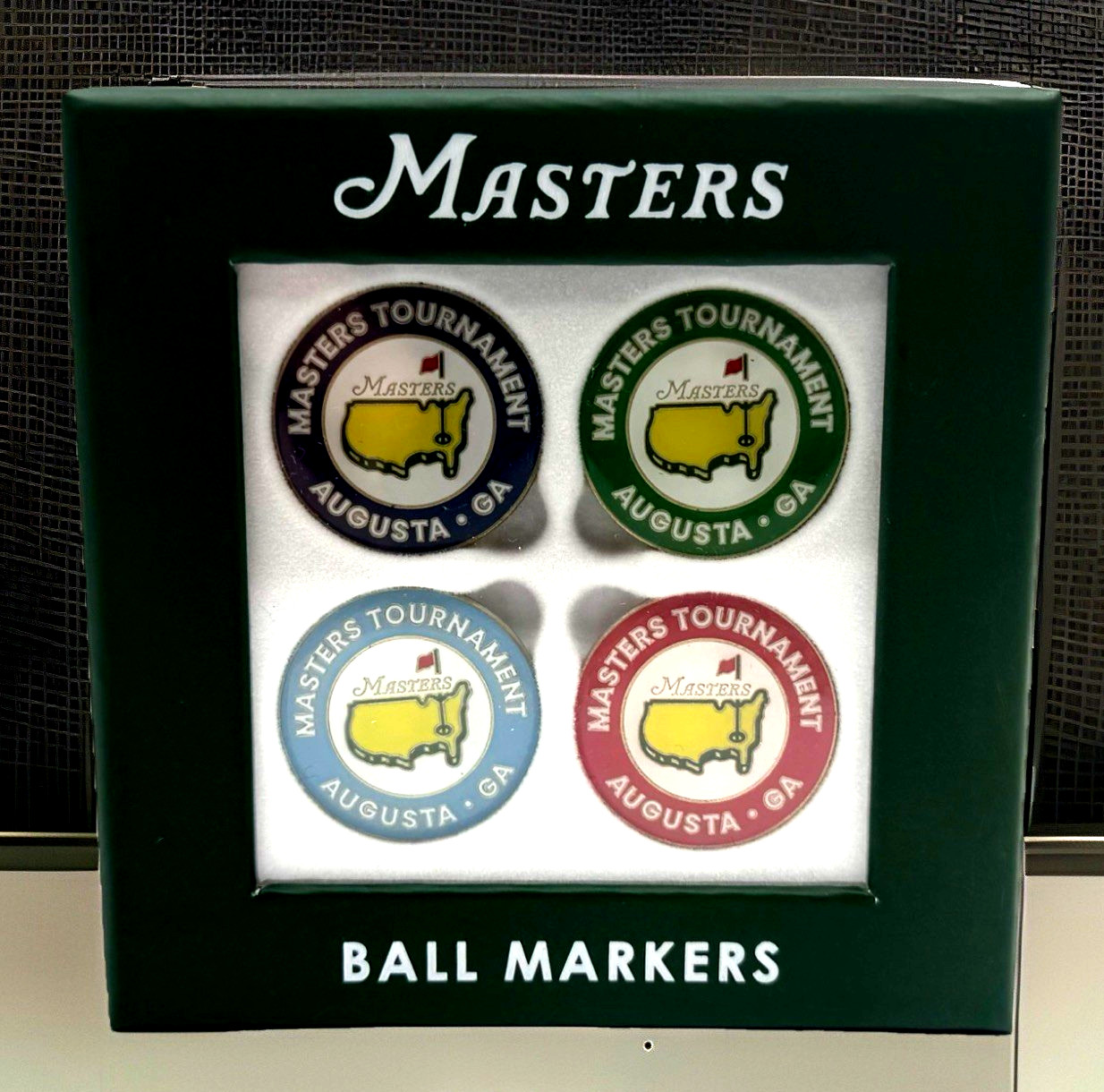 2026 Masters Tournament Golf Ball Marker Set 4-Pack Augusta National NWT