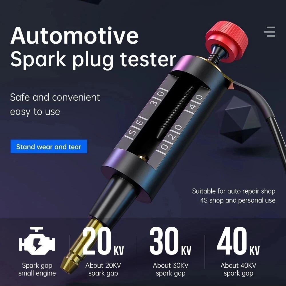 In Line Spark Plug Tester High Energy Ignition Coil Engine Auto Diagnostic Tool