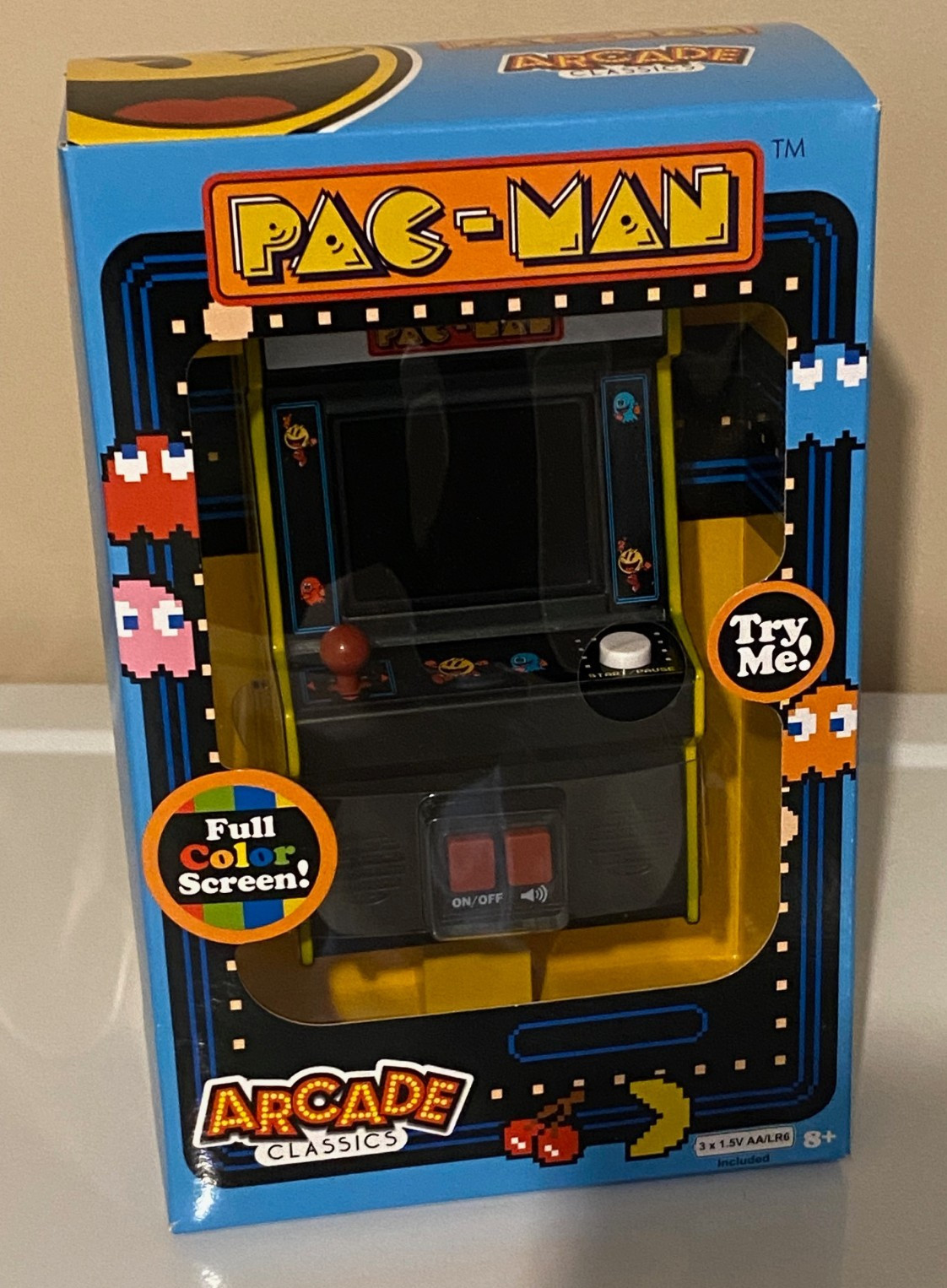 PAC-Man Arcade Classic Mini Arcade Handheld Video Machine - Basic Fun New In Box