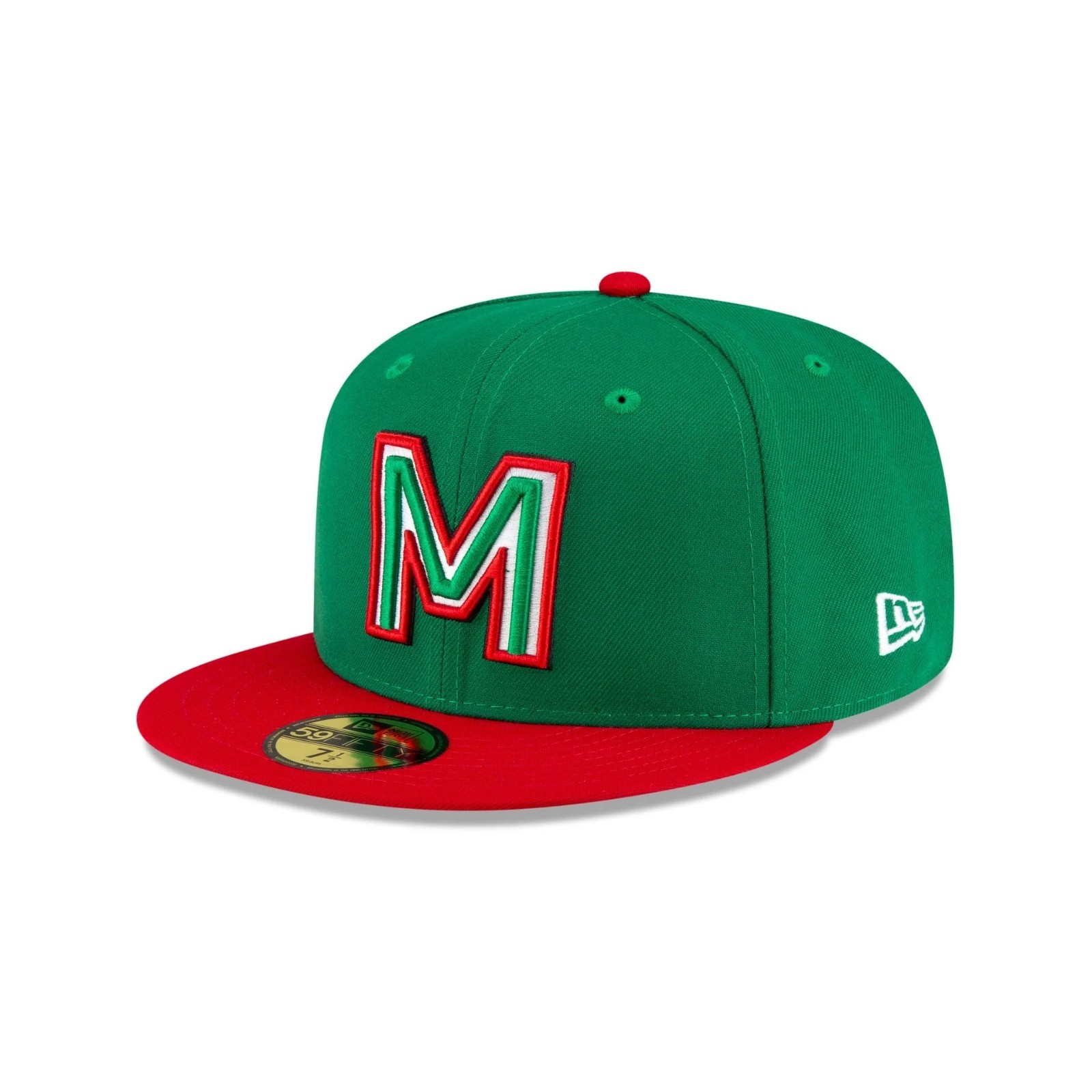 New Era 59Fifty 2-Tone Green/Red Mexico Serie Del Caribe Black UV - NWT - 7