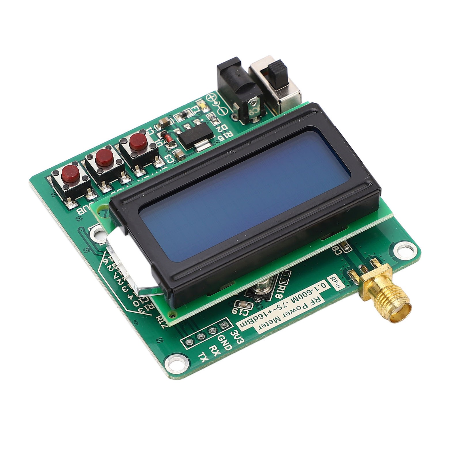 RF Power Meter Digital Display Settable Power Attenuation Logarithmic Detector ˇ