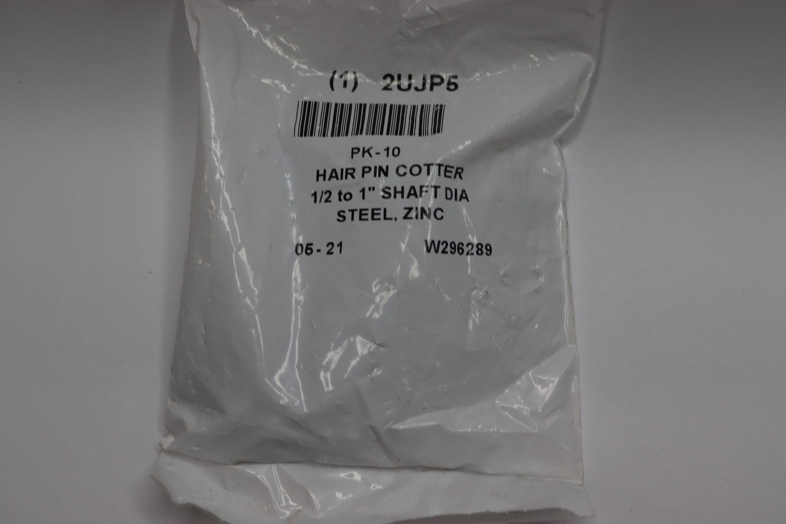 Cotter Pin Hair Pin Zinc-Plated Steel 9/64" Pin Dia 3" L 2UJP5