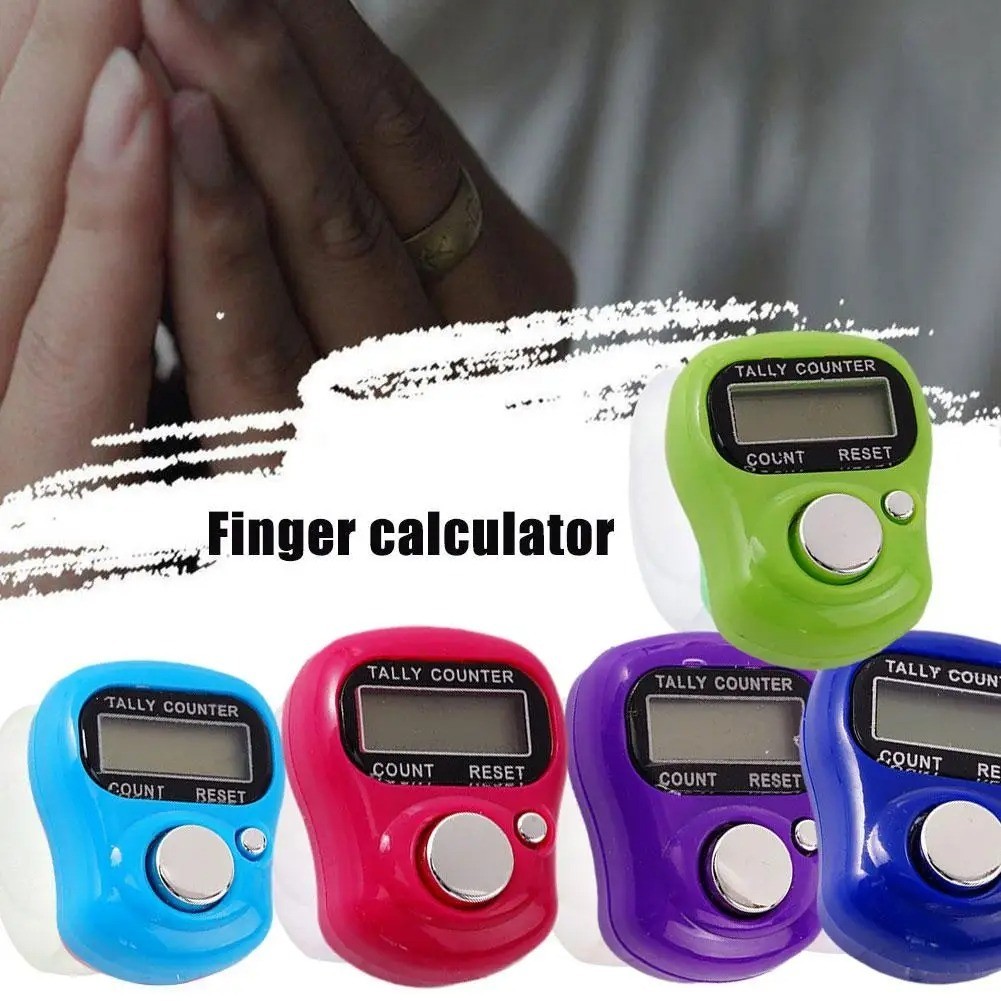 Digital Finger Counter Ring Hand Tally Clicker Knitting Row Counter