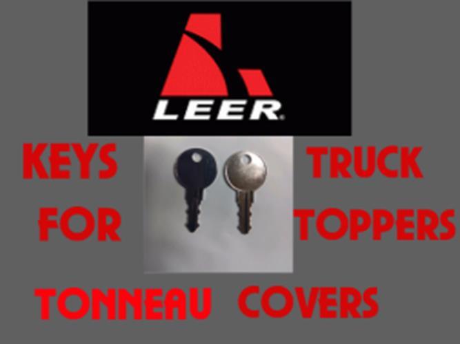 LEER J327-J375 SET OF 2 KEYS BAUER CENTURY TRUCK TOPPER TONNEAU COVER