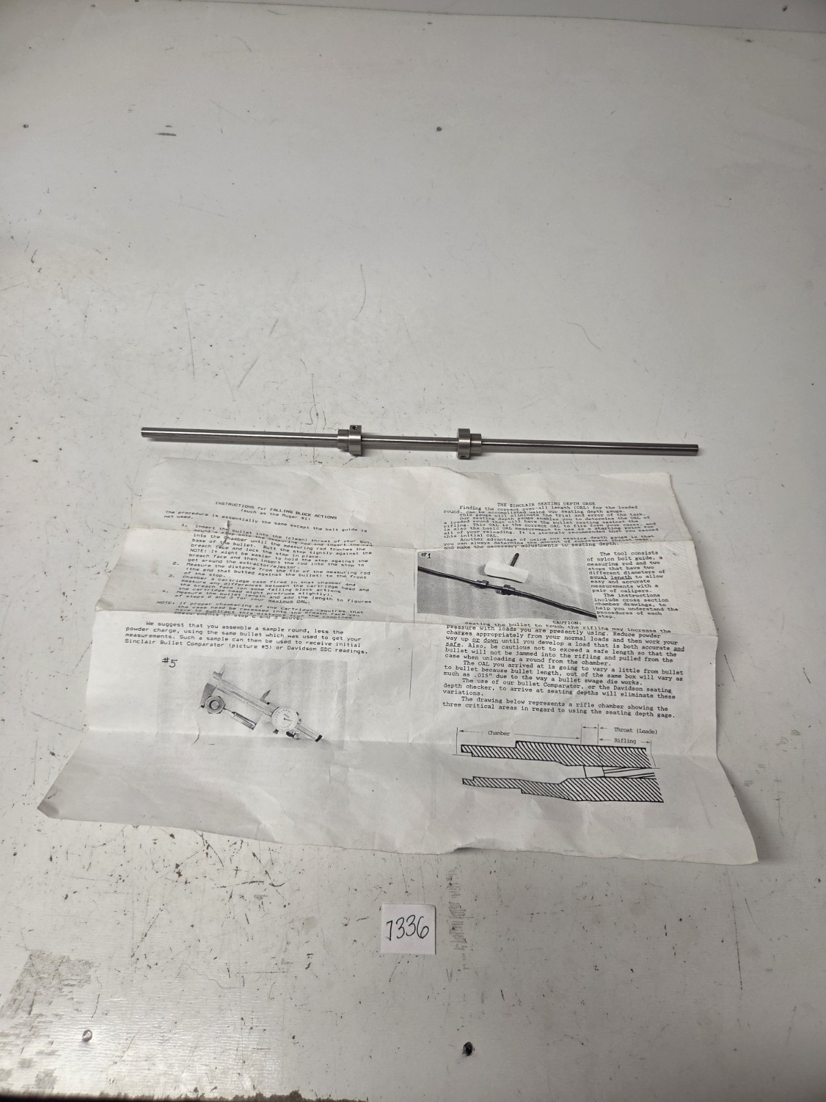 Sinclair International Seating Depth Gauge - (Rod Only!!)