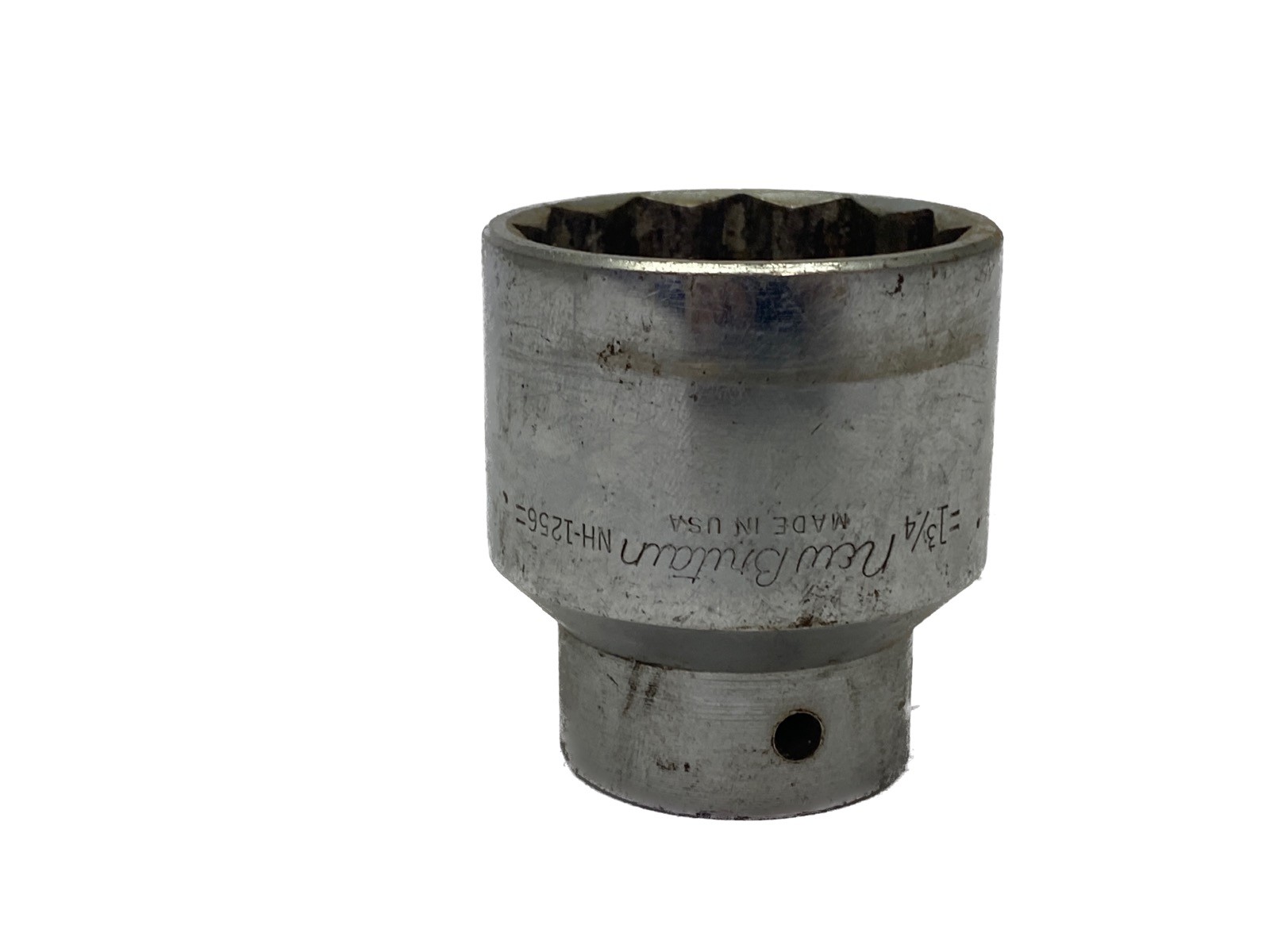 USED New Britain 1-3/4” 12-Point 3/4” Drive Standard Chrome Socket NH-1256