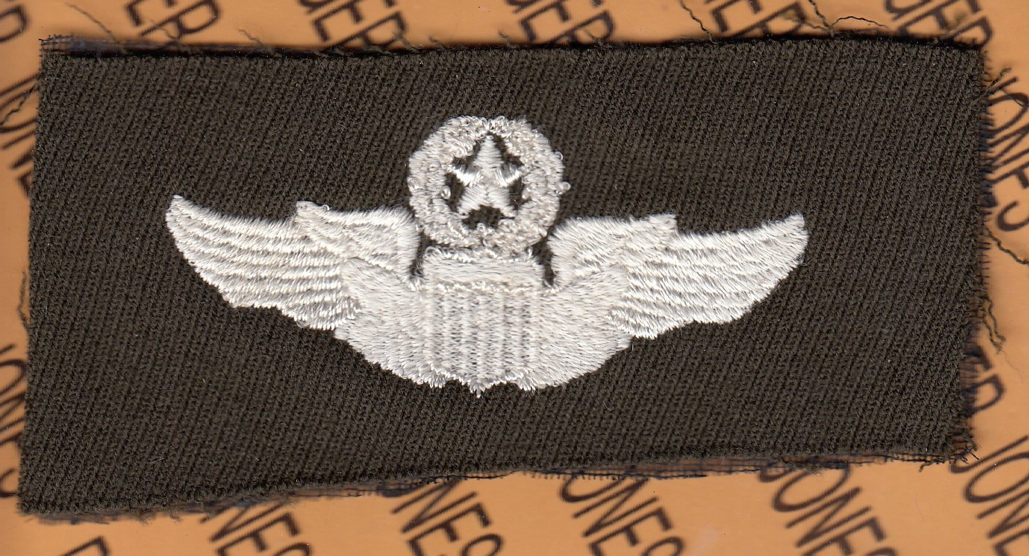 WWII USAAF Army Air Force COMMAND MASTER PILOT wing ~4.5" gaberdine patch