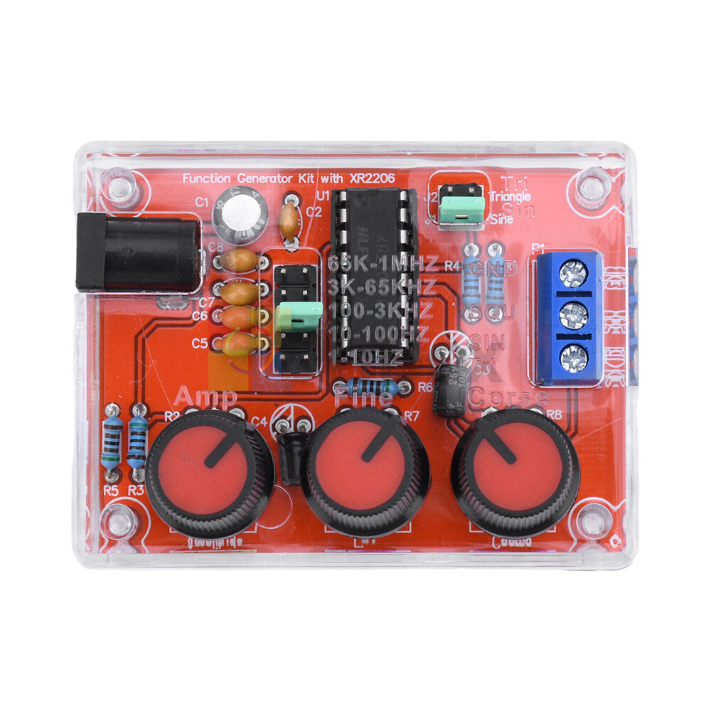 XR2206 Function Signal Generator Finished Sine Triangle Square Wave 1HZ-1MHZ