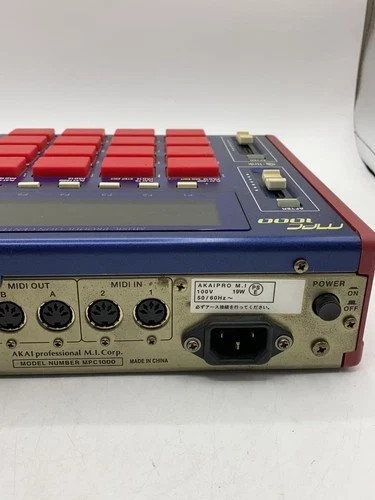 AKAI Professional MPC1000 Sampler Drum Machine Sequencer Blue Red No BOX