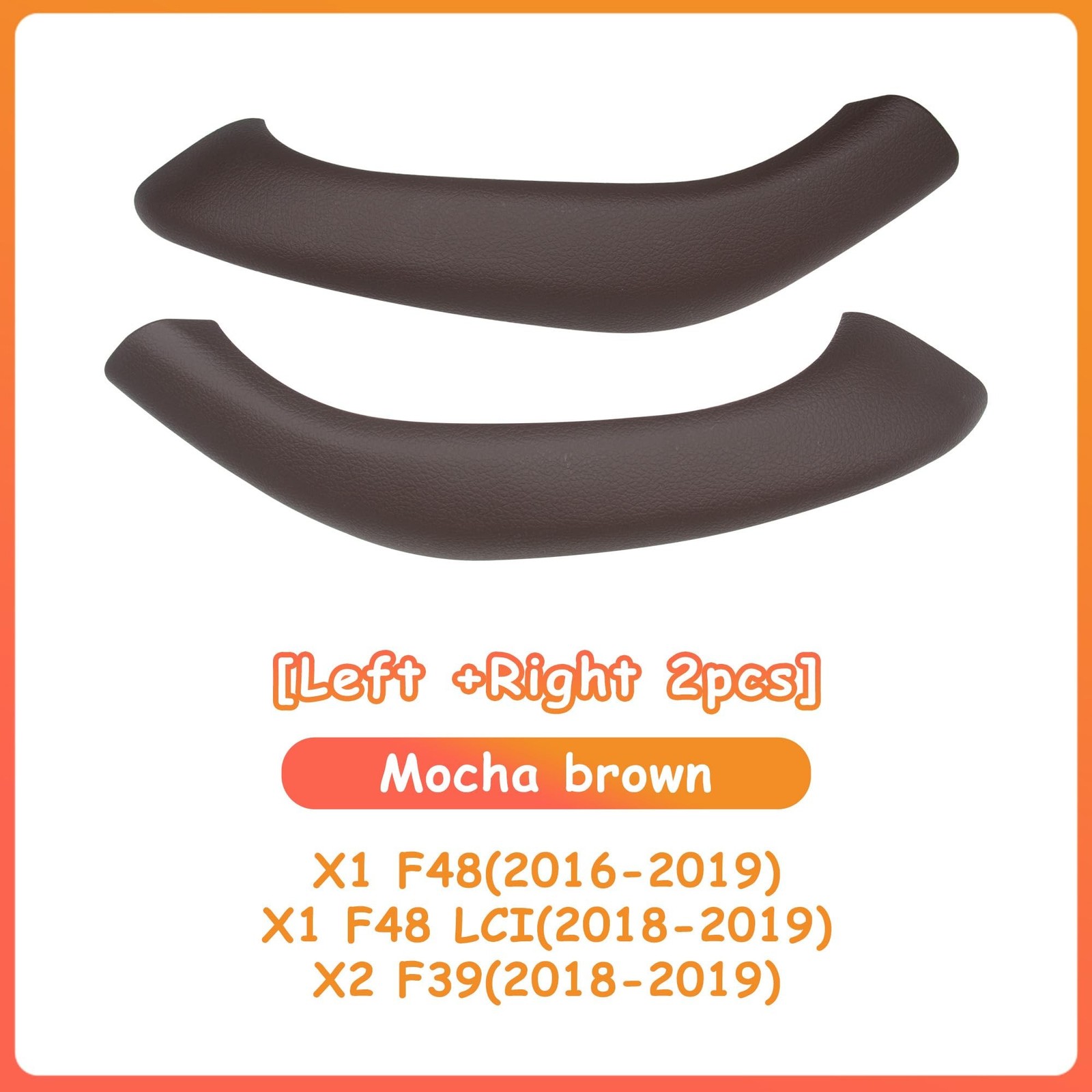 Car Inner Door Handle Pull Outer Cover Replacement for BMW X1 F48 2016-2019, ...