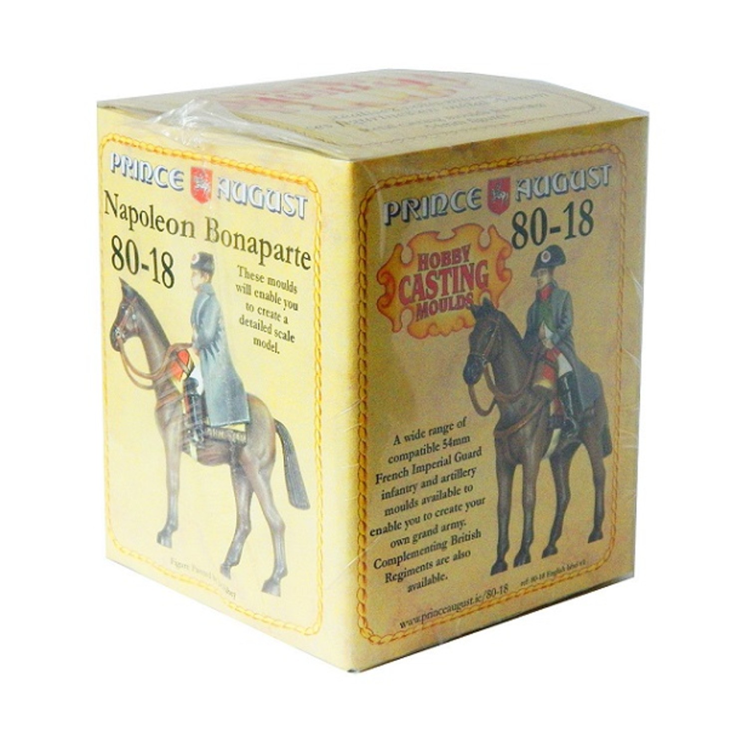 Prince Augus Napoleonic Mould 54  Napoleon Bonaparte on Horseback Mou SW (New)