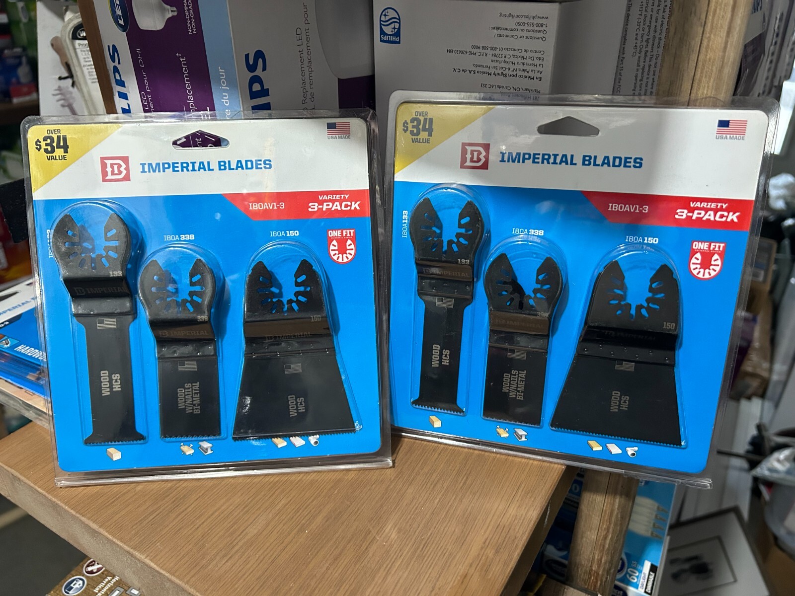 NEW 2-pack lot (6 blades) Imperial Saw IBOAV1-3 Standard Wood/Metal Oscillating