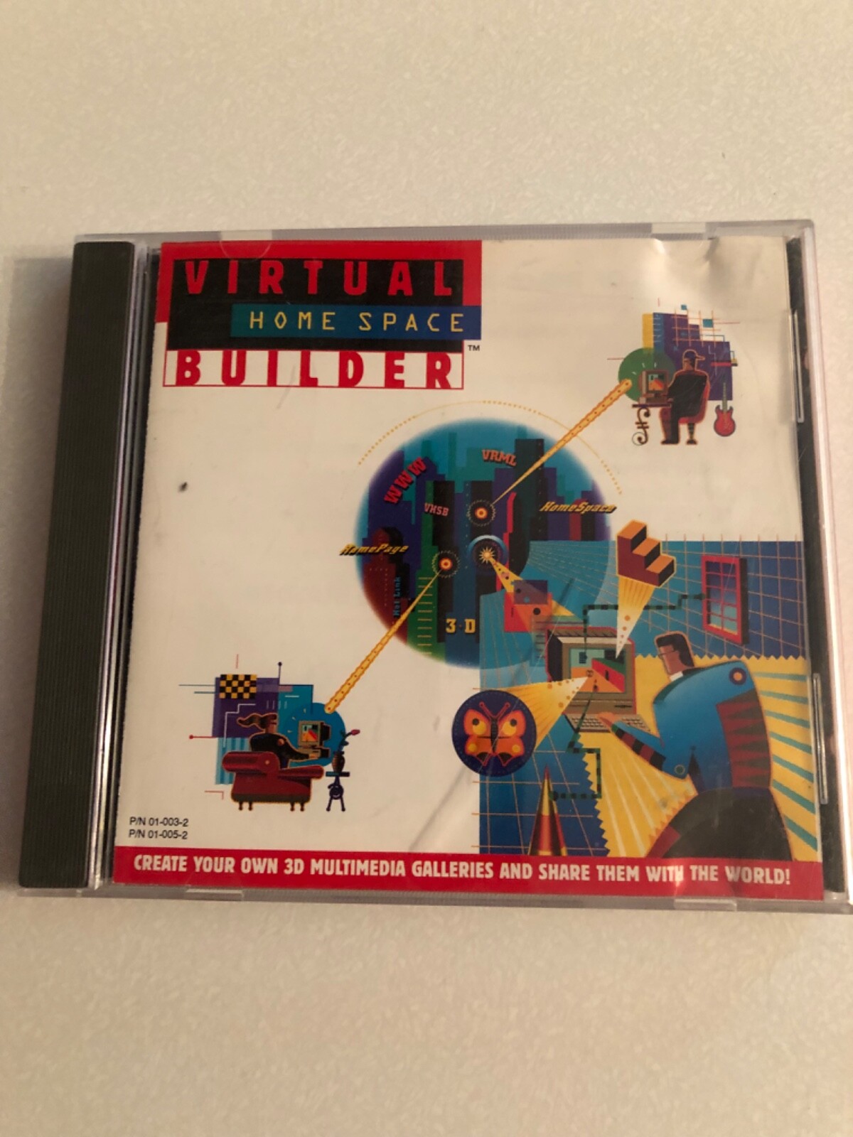 Paragraph Virtual Home Space Builder 1995 CD-Rom Rare Vintage Windows Software