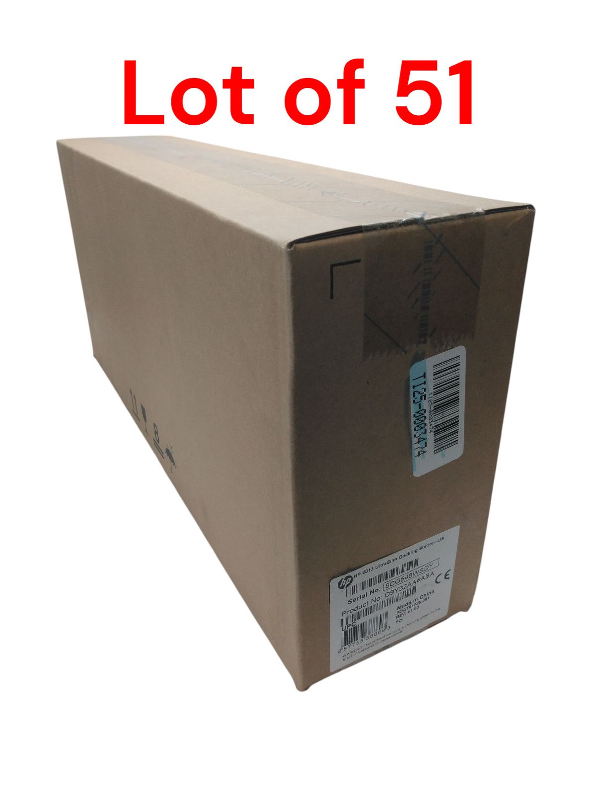 HP 2013 UltraSlim Docking Station D9Y19AV#ABA With Power Supply LOT OF 51