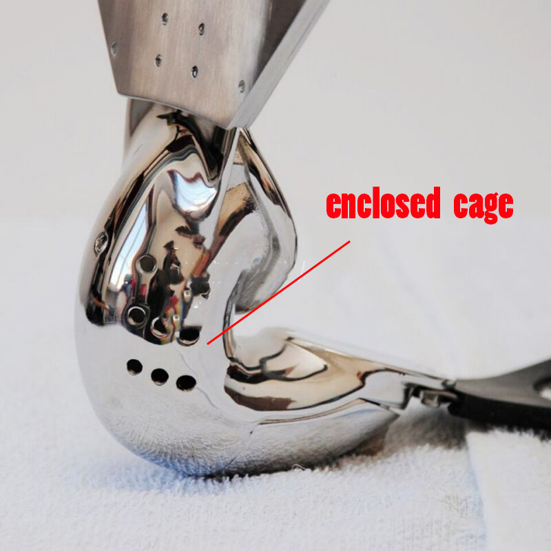 Stainless Steel Male Chastity Belt Cage Underwear Silicone Belt Pantys BDSM