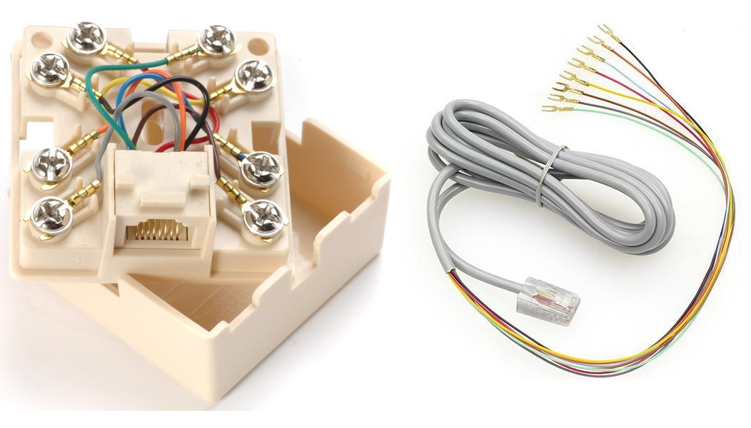 10 Pcs NEW Home Resideo 620 Conner Cord & 621 RJ31X Telephone Jack (Kit)