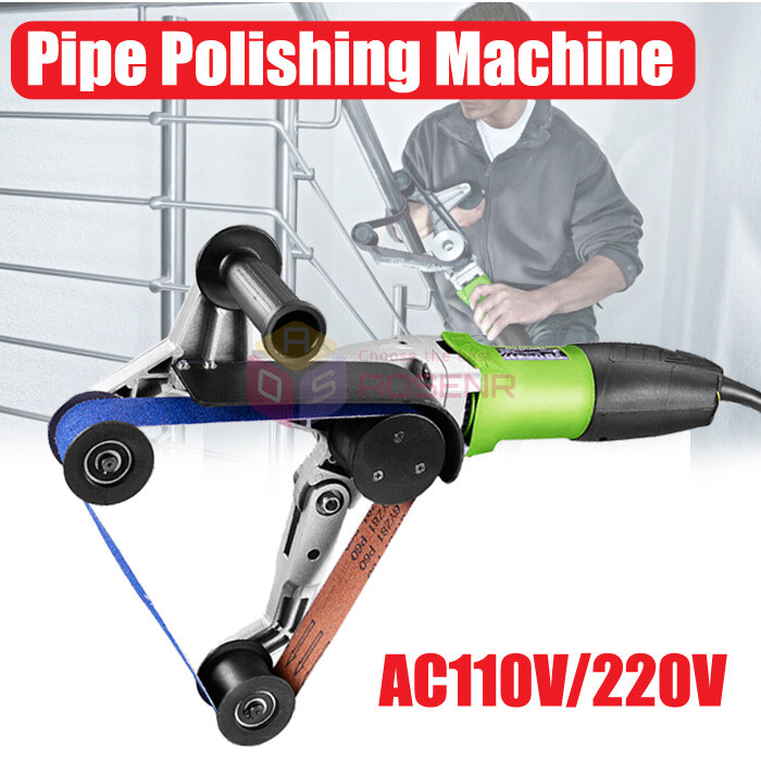 110V/220V Pipe Tube Belt Sanders Polisher Stainless Steel Tube Polishing Machine