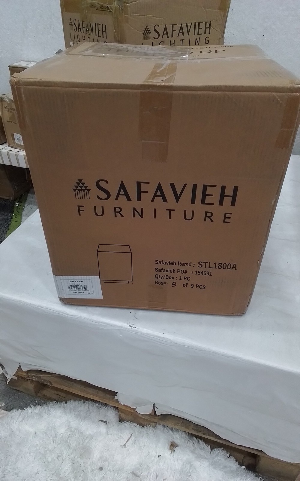 Safavieh KIELY SQUARE STOOL, Reduced Price 2172781161 STL1800A