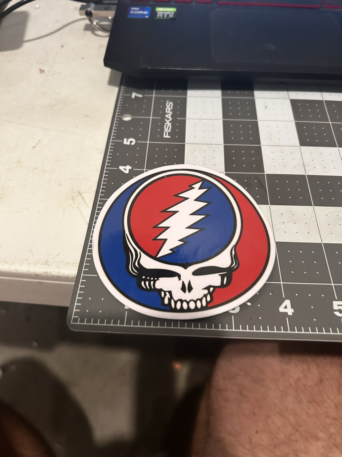 GD Stealie Logo Vinyl 4 Inches Inch Sticker