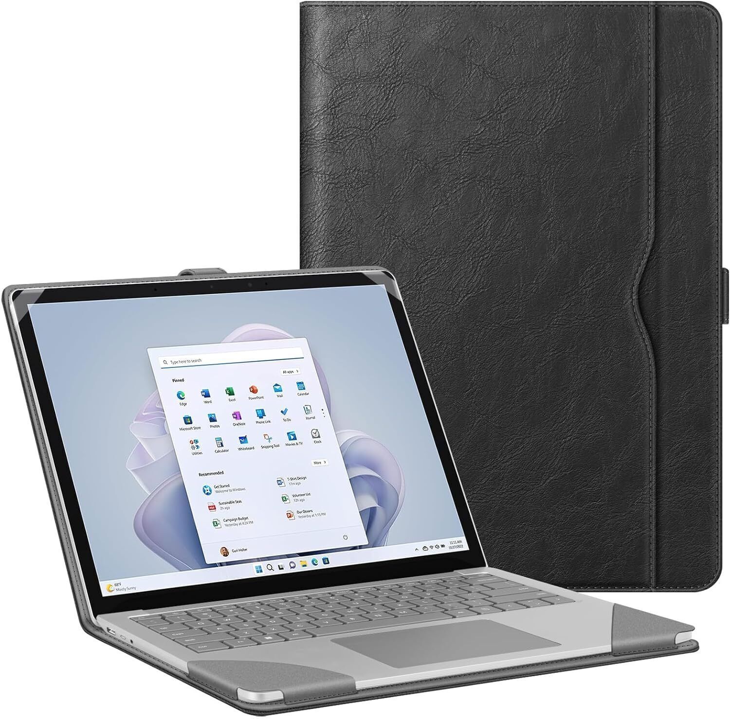 Sleeve Case for 13.5" Microsoft Surface Laptop 6/5/4/3/2 Protective Book Cover
