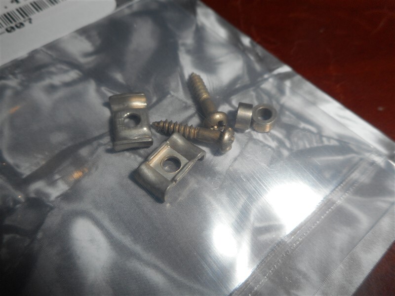 NEW - Flat Wavy Style String Guides (2) - AGED NICKEL