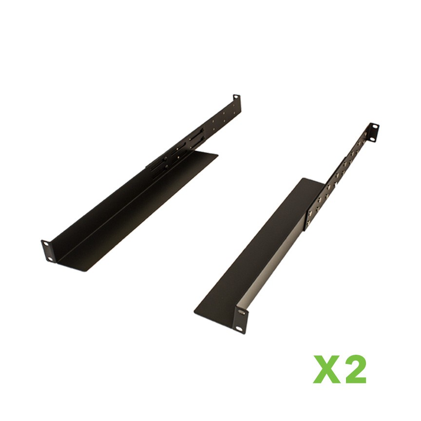 2 X Universal 1U Rack Mount Shelf Rail for Dell Compaq - 33.5" deep