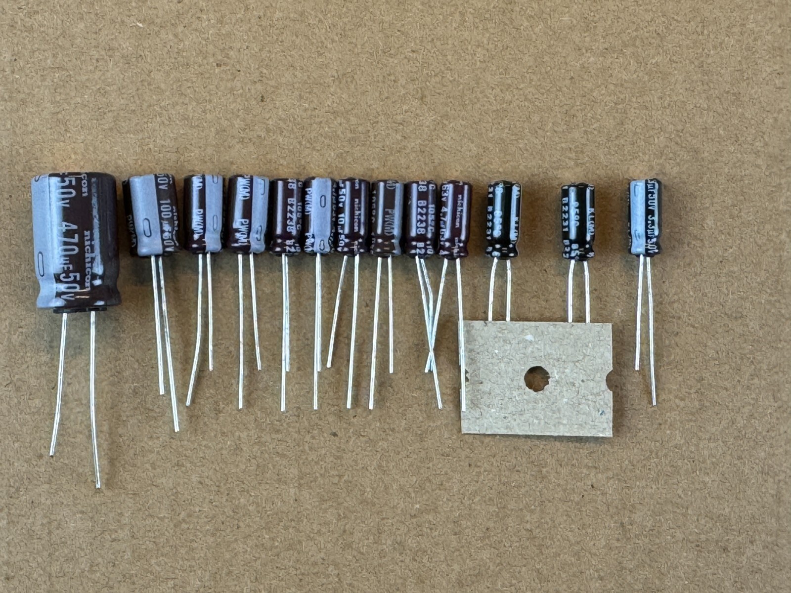 Realistic LAB-500 Recap Kit Capacitors Turntable Speed Repair Set