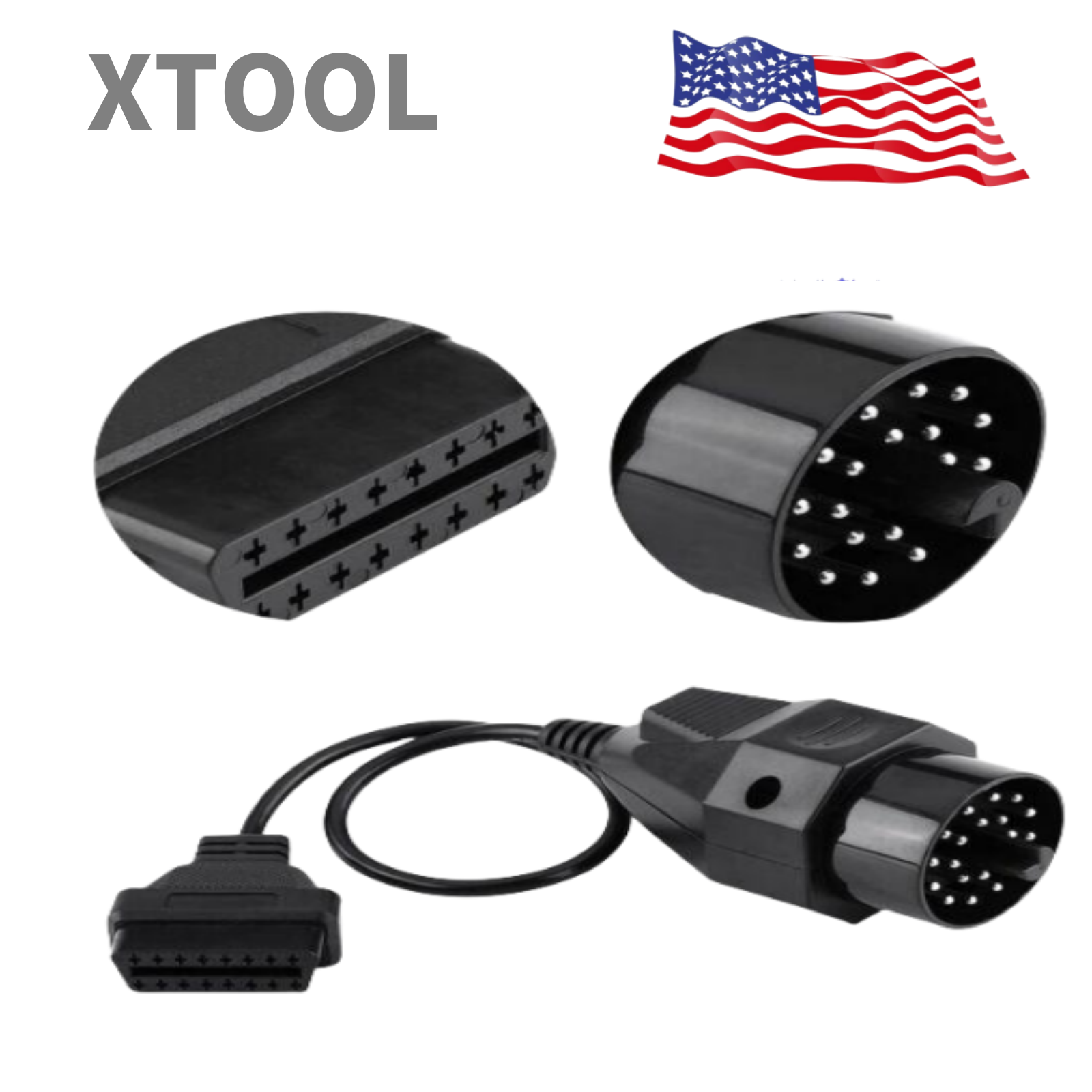 For BMW 20Pin OBD2 to 16Pin OBD2 Adapter Connector Cable Scanner