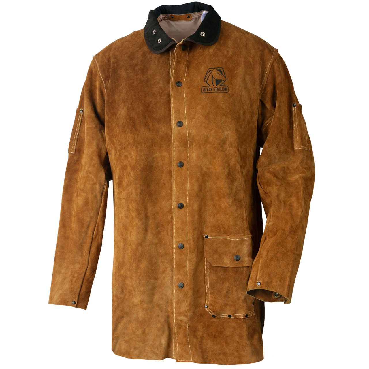Black Stallion 36WC 36" Quality Side Split Cowhide Welding Jacket Large