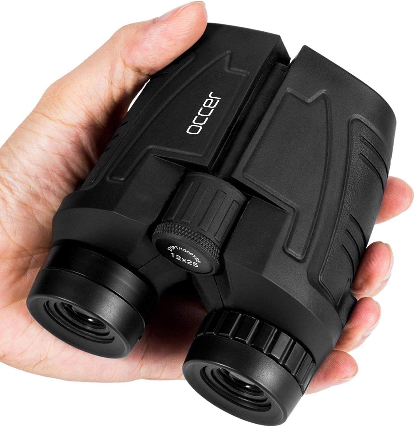 12X25 Compact Binoculars for Adults and Kids, Large Eyepiece Waterproof Binocula