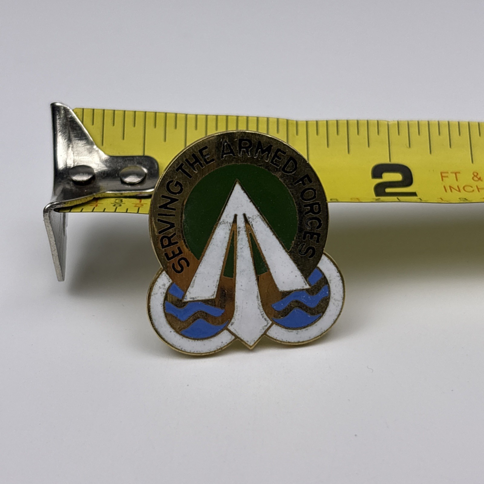 U.S. Military Army Traffic Management DI DUI Insignia Crest Pin SERVING E23
