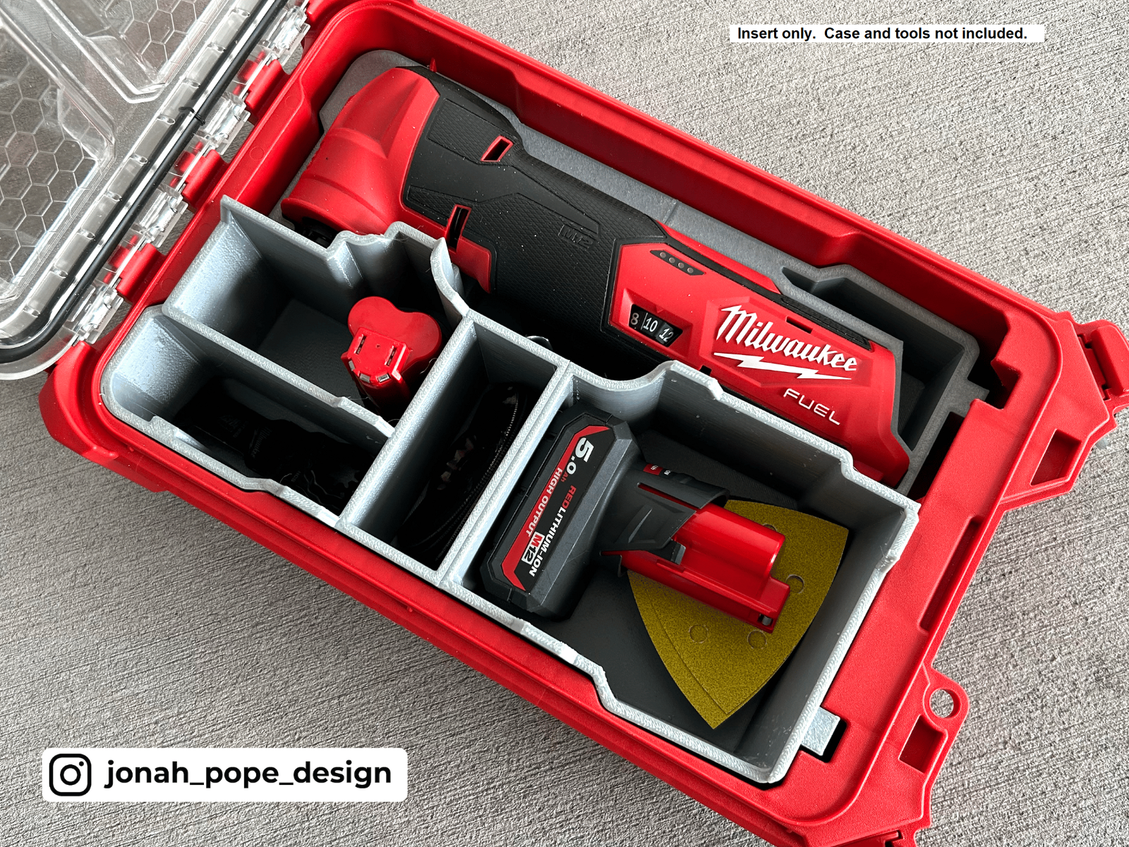 Milwaukee Packout Insert for M12 Fuel Multi-tool (Insert Only)