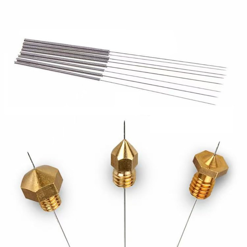 25PCS MK8 0.4Mm Brass 3D Printer Nozzles Kit, High-Temp Resistant Hotend Nozzles