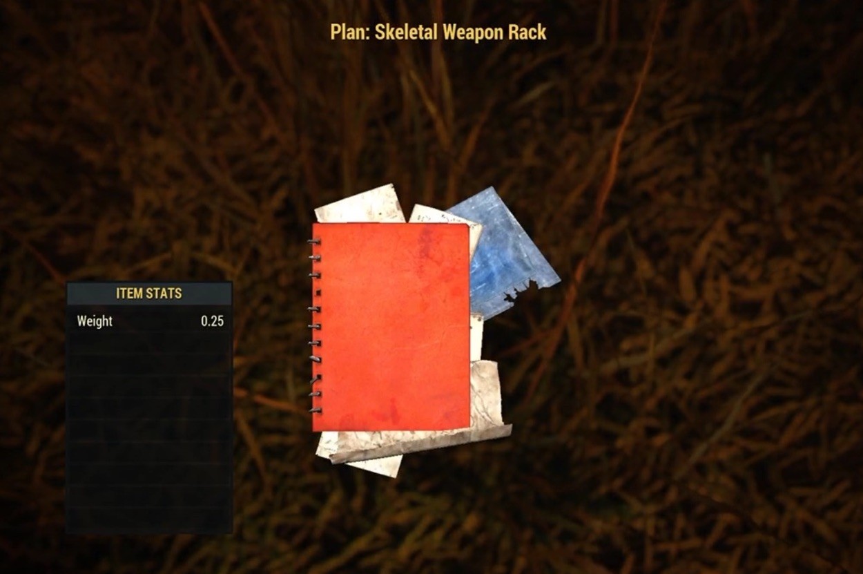 (Xbox) Skeletal Weapon Rack Plan
