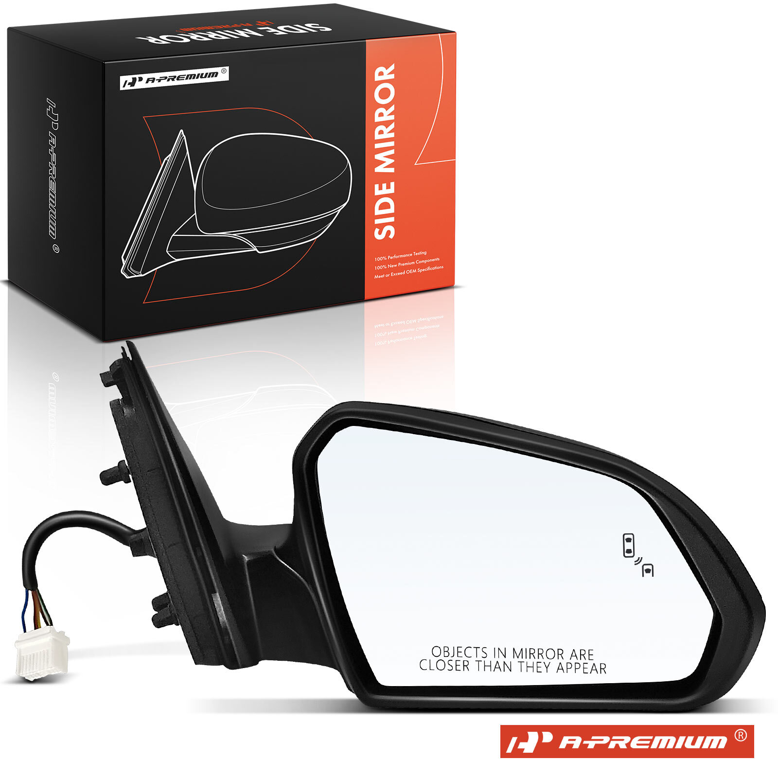 A-Premium Passenger Power Mirror w/ Power Folding Blind Spot for Hyundai Sonata