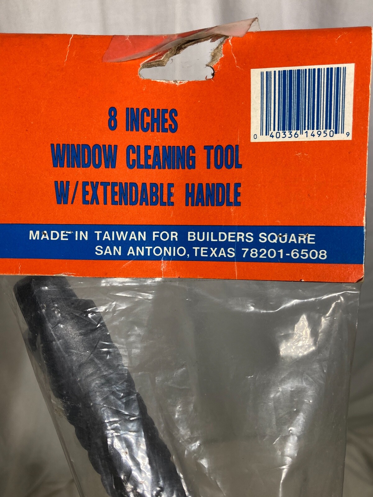 Builder's Square 8" Window Washer Squeegee Cleaning Tool with Extendable Handle